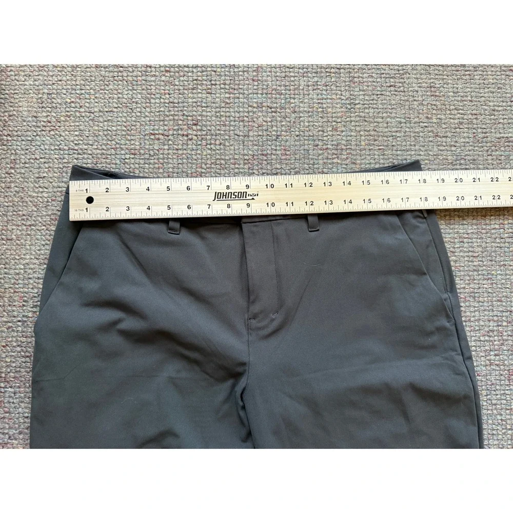 Lululemon Commission Slim Fit Pant Warpstreme Charcoal Grey Mens 35x32 - Picture 3 of 6